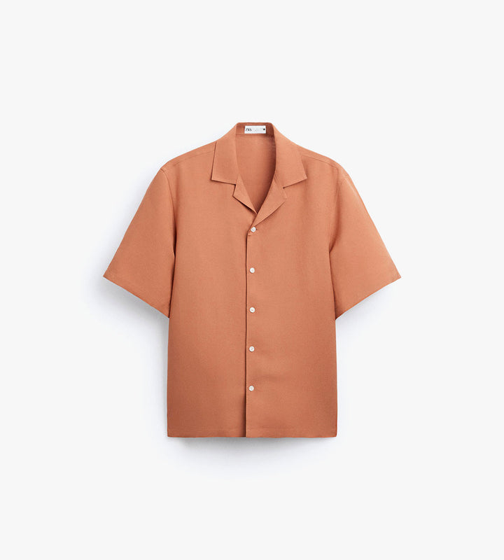 Brown fabric shirt
